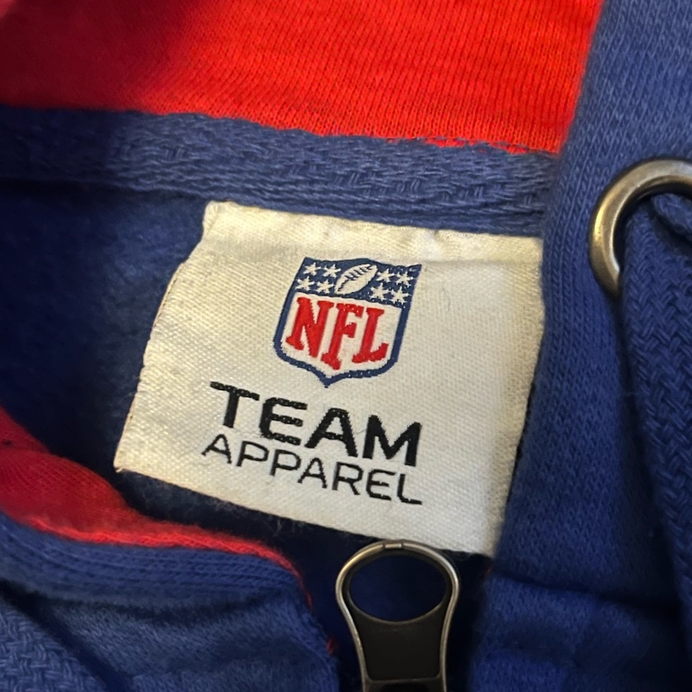 NFL NEW YORK GIANTS FOOTBALL MENS ZIP FRONT SWEATSHIRT BLUE Large Read Discripti - Picture 4 of 6